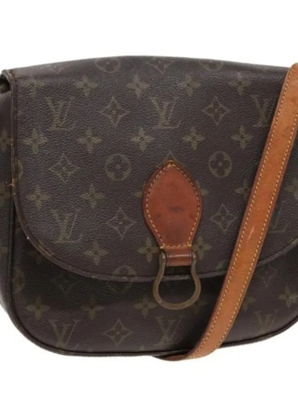 LOUIS VUITTON Monogram Saint Cloud GM Shoulder Bag M51242 LV Auth 82497 - Picture 1 of 16